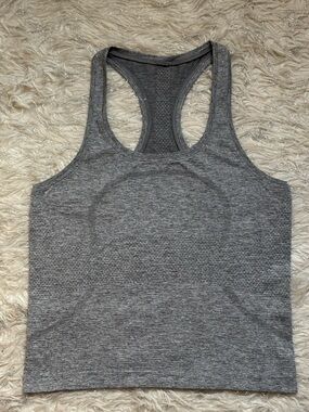 Lululemon Athletica Gray/ Charcoal Racerback Tank Top Size 8